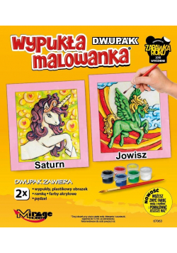 Wypukła malowanka Jednorożce - Saturn + Jowisz