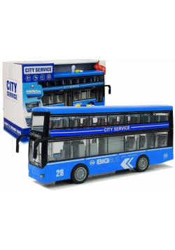 Autobus dwupiętrowy z napędem frykcyjn dźwięk nieb