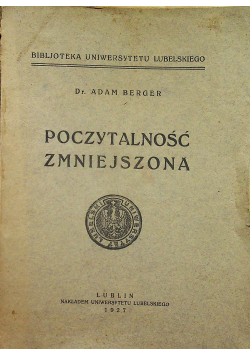 Poczytalność zmniejszona 1927 r