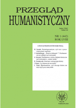 Przegląd Humanistyczny 1 (442 ) Rok LVIII