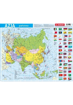 Puzzle ramkowe - Azja polityczna
