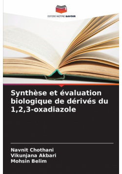 Synthèse et évaluation biologique de dérivés du 1,2,3-oxadiazole