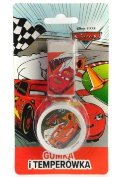 Gumka + temperówka Cars