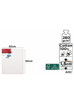 Podobrazie 50x60x1,5cm 280G/m2