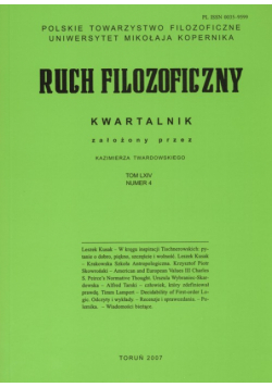 Ruch filozoficzny Tom LXIV Nr 4