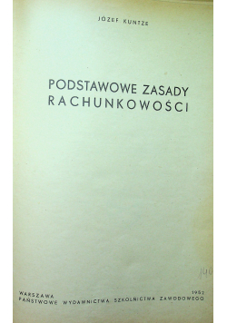 Podstawowe zasady rachunkowości