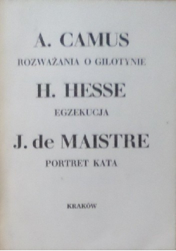 Rozważania o gilotynie