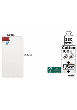 Podobrazie 50x100x1,5cm 380G/m2