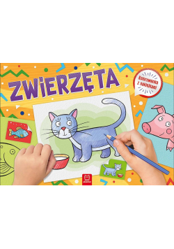 Zwierzęta. Kolorowanka z naklejkami