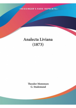 Analecta Liviana (1873)