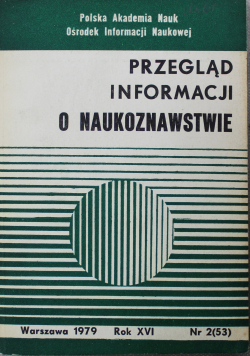 Przegląd informacji o naukoznawstwie nr 2