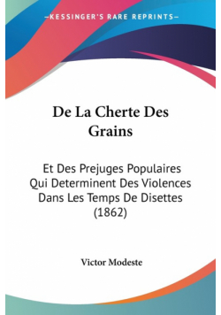 De La Cherte Des Grains