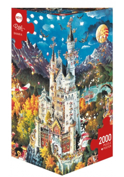 Puzzle 2000 Zamek w Bawarii ( Puzzle+plakat)
