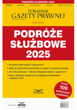 Podróże slużbowe 2025 Podatki 6/2024