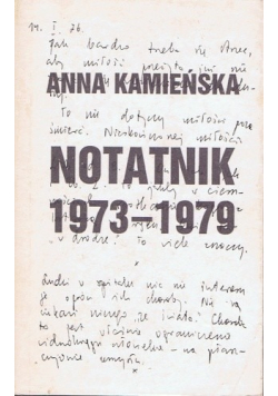 Kamieńska Notatnik 1973 - 1979