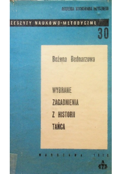 Wybrane zagadnienia z historii tańca