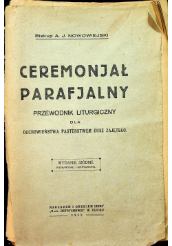 Ceremonjał Parafjalny 1931 r