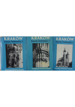 Kraków Kościoły Śródmieścia 1 zestaw 3 książek