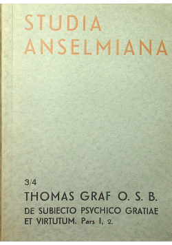 Studia anselmiana 1935 r