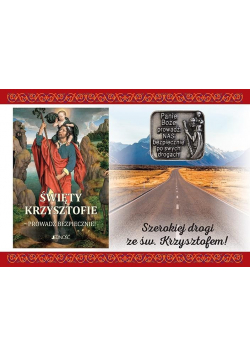 Modlitewnik. Święty Krzysztofie...+ plakietka