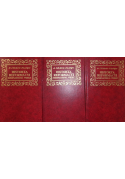 Historya reformacyi szesnastego wieku zestaw 3 tomy  reprint z ok 1888 r