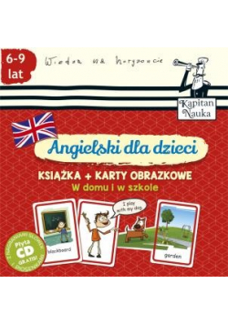 Angielski dla dzieci Książka plus karty obrazkowe W domu i w szkole