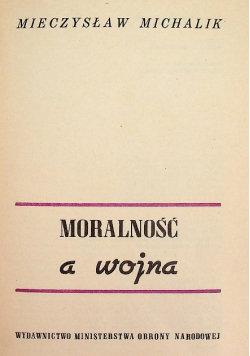 Moralność a wojna