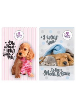 Notes A7/30K z poddrukiem The sweet pets (16szt)