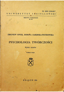 Psychologia twórczości
