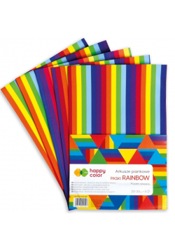 Arkusze piankowe A4 5 arkuszy Paski HAPPY COLOR