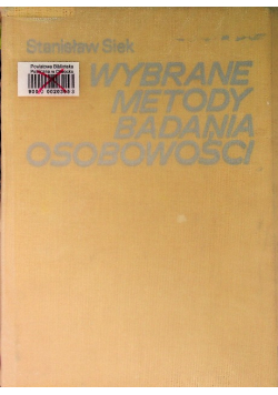 Wybrane metody badania osobowości