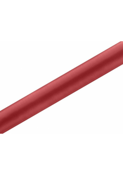 Satyna gładka czerwony 0,36x9m