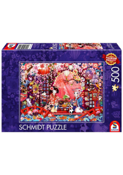 Puzzle 500 PQ Japońska ceremonia picia herbaty 113378