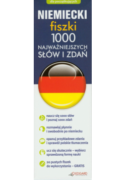Niemiecki fiszki 1000  najważniejszych słów i zdań