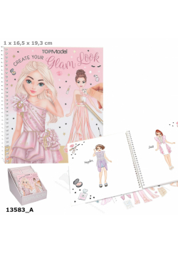 Zestaw Glam Look Top Model z naklejkami 13583A