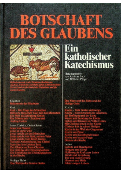 Botschaft des Glaubens. Ein katholischer Katechismus
