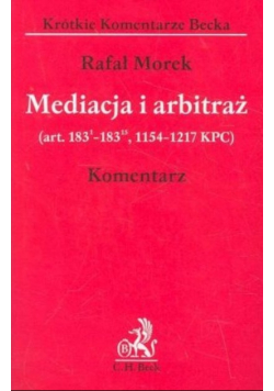 Mediacja i arbitraż komentarz