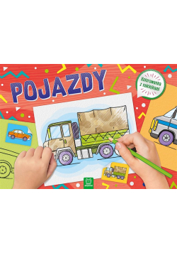 Pojazdy. Kolorowanka z naklejkami