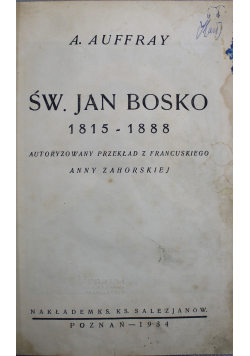 Św Jan Bosko 1934r