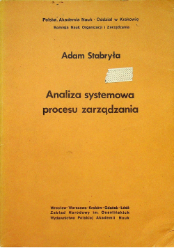 Analiza systemowa procesu zarządzania