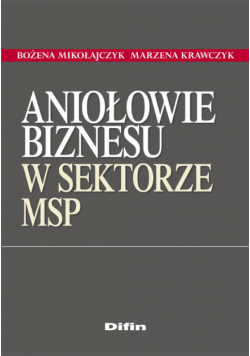 Krawczyk Marzena - Aniołowie biznesu w sektorze MSP