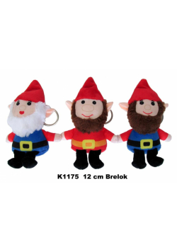 Brelok krasnal 12cm MIX