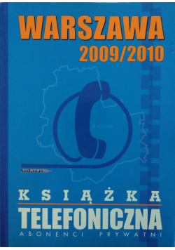 Książka telefoniczna abonenci prywatni Warszawa 2009 2010