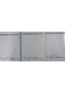 Historia filozofii Tom 1do 3
