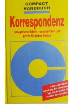 Compact handbuch Korrespondenz
