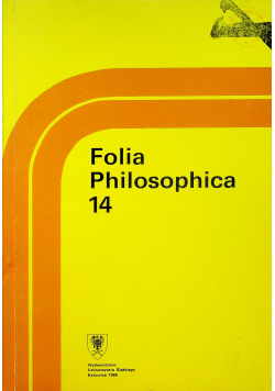 Folia Philosophica 14