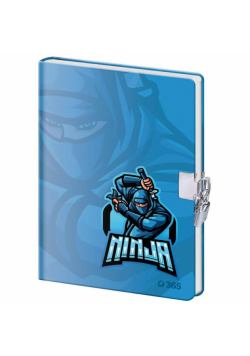 Pamiętnik z kłódką B6/60K gładki Ninja