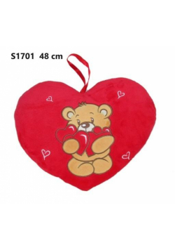 Poduszka Serce miś 48cm