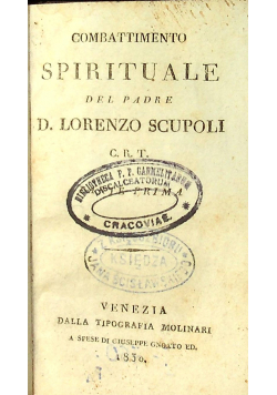 Combattimento spirtuale 2 tomy 1830r