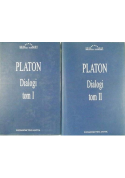 Platon Dialogi tom I i II
